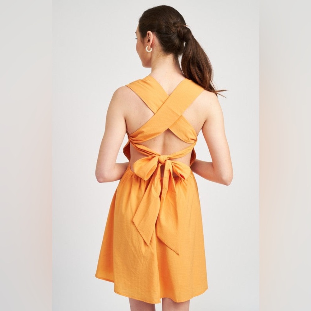Emory Park Lilli Tie Back Mini Dress